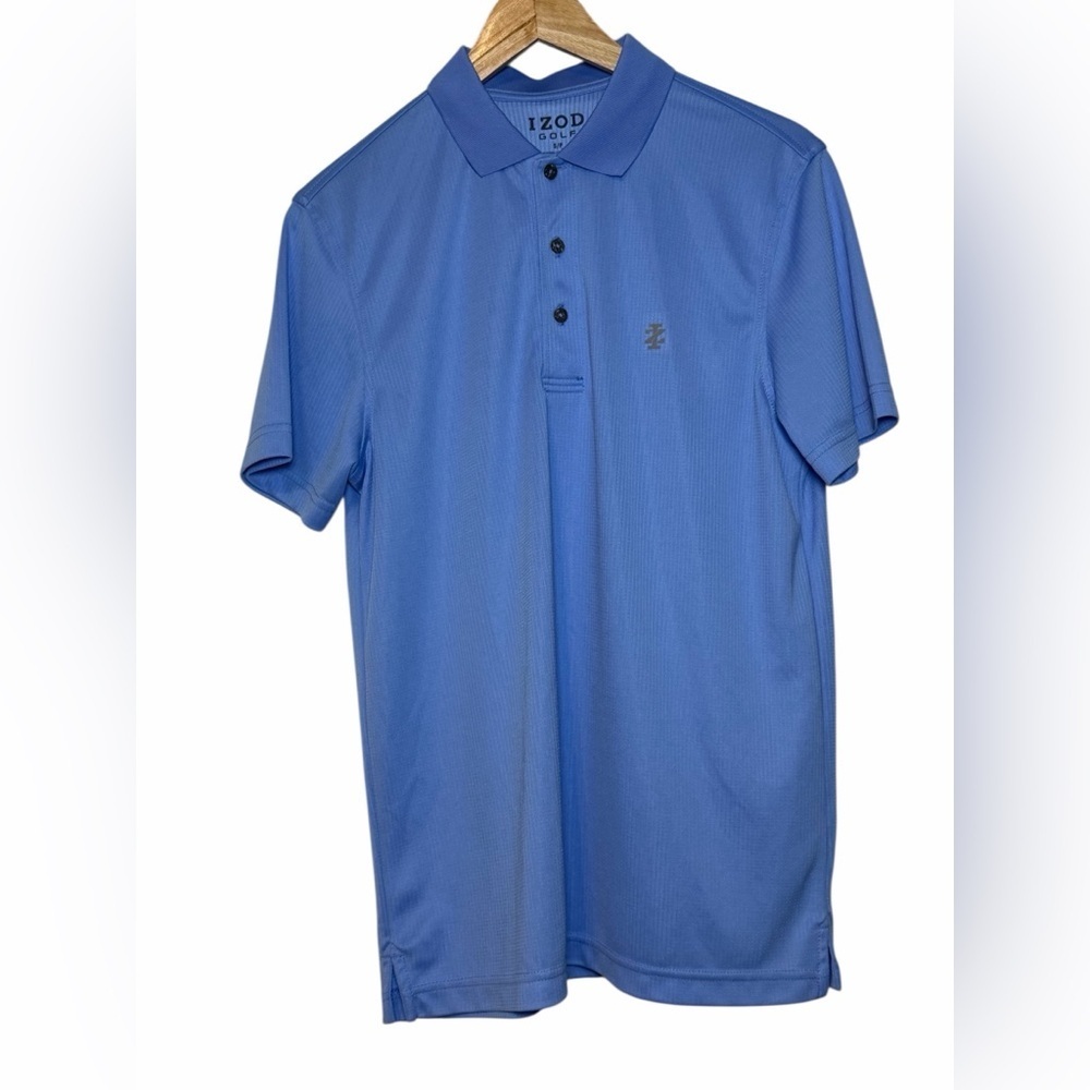 Izod Men’s size small light blue performance golf polo short sleeve